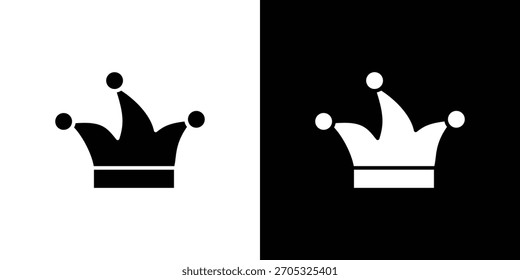 Joker hat icon, simple flat style. for ui or ux designs