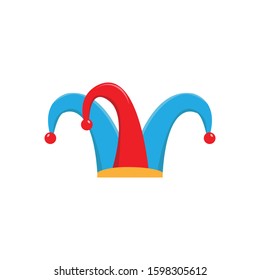 Joker hat simple illustration clip art vector