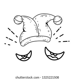 joker hat and smiles fools day accessory