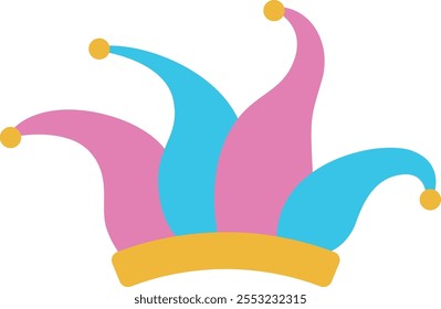 Elementos de ilustração de vetor de chapéu de Coringa