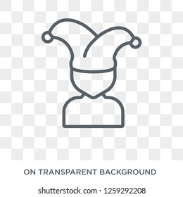 Joker icon. Trendy flat vector Joker icon on transparent background from Fairy Tale collection. High quality filled Joker symbol use for web and mobile