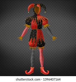 Venetian Mask Jester Harlequin Costume Checkered Masquerade Black White Prom New