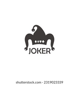 Joker jester hat simple logo design vector icon illustration