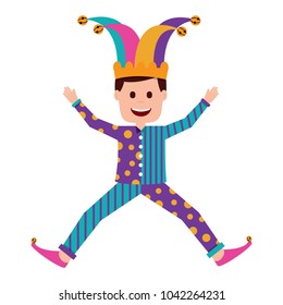 joker jumping surprise fools day character happy