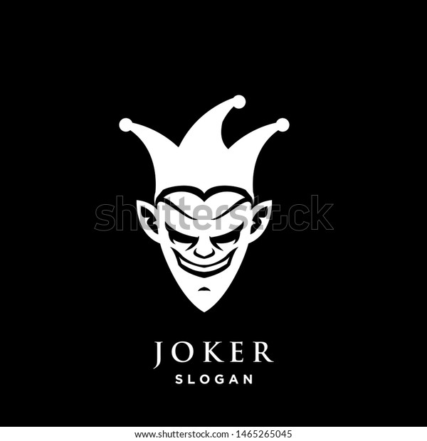 Joker Logo Icon Design Vector Illustration Stock Vector (Royalty Free ...