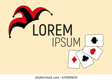 Joker. Logo template
