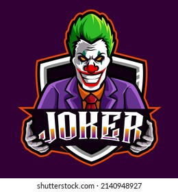 Joker Mascot Sports Esports Logo Vector Stock Vector (Royalty Free ...