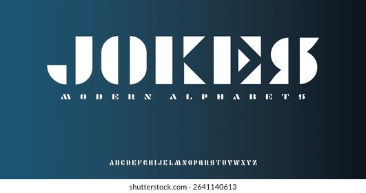Joker modern creative stylish typography alphabet letter logo design