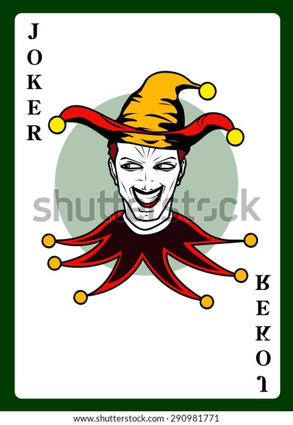 Joker Playing Card Stock Vector (Royalty Free) 290981771 | Shutterstock