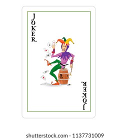 Joker Playing Card Game Tools Clown Stock Vector (Royalty Free) 1134139589