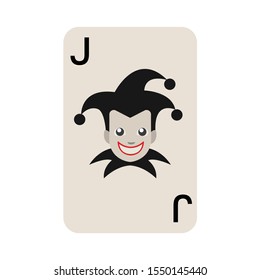 joker playing card vector