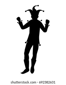 Joker silhouette vector