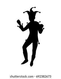 Joker silhouette vector