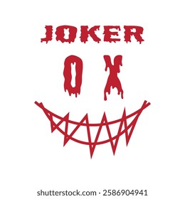 joker smyel typography vactor design