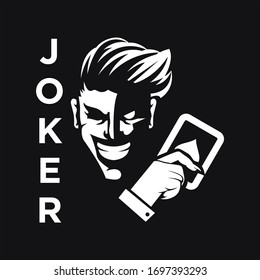 joker vector illustration character design