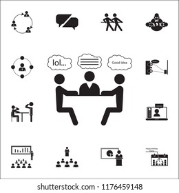 jokes at the table icon. Conversation and Friendship icons universal set for web and mobile