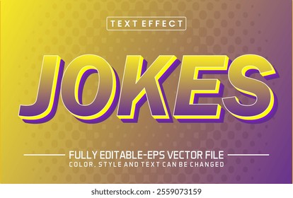 Jokes text editable style effect	