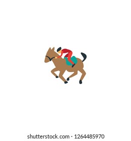 Jokey vector isolated flat icon