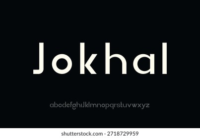 Jokhal - Minimal Rounded Serif Font, For Headline, Película, Logotipo, Fuentes Mínimas, Vector,