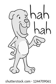 joking dog draw