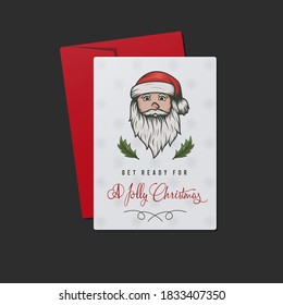 Jolly Christmas greeting cards. High quality vector EPS 10