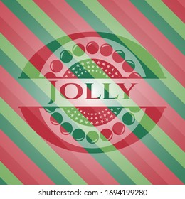 emblema de estilo navideño. Ilustración vectorial. Detallado.