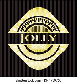 Jolly gold emblem