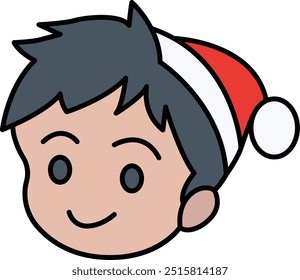 Jolly Icon or Illustration Representing Festive Cheer, Joy, and Happiness for Holiday Celebrations and Christmas Spirit