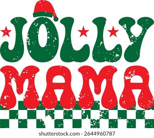 JOLLY MAMA TYPHOGRAPHY T-SHIRT DESIGN
