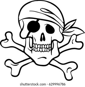 Jolly Roge.Isolated.Vector illustration