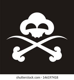 Jolly Roger #01. Comic version of the pirate emblem.