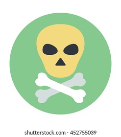 Jolly Roger Colored Vector Illustration