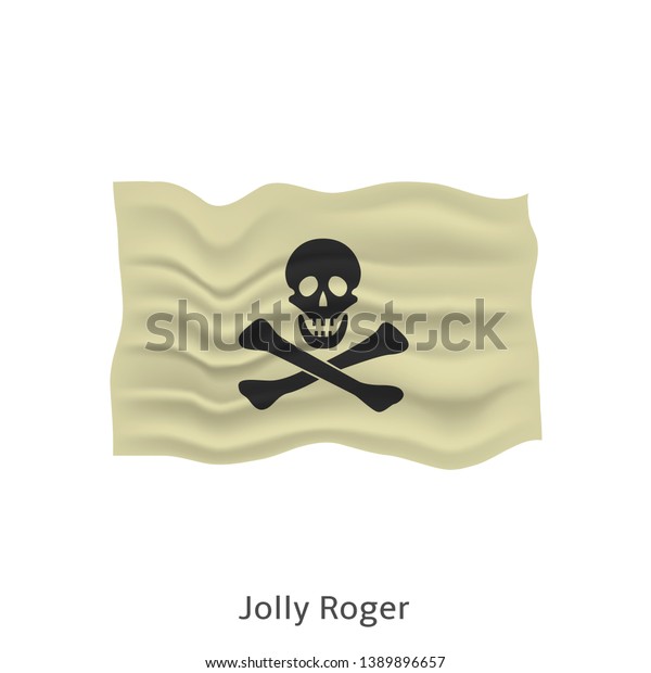 Vector De Stock Libre De Regalias Sobre Jolly Roger Flag Pirate