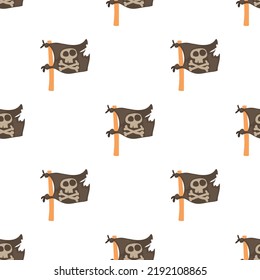Jolly Roger pattern seamless background texture repeat wallpaper geometric vector