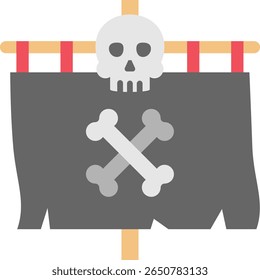 Jolly Roger Pirate Flag Icon