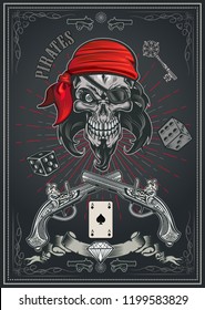Jolly Roger Pirate skull
