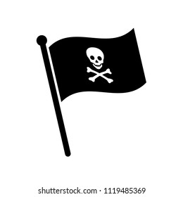 Jolly Roger or Skull and Cross bones Pirate flag.