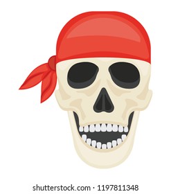 
A jolly roger skull to identify pirate 
