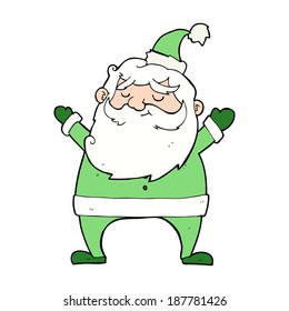 jolly santa cartoon