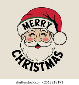 Jolly Santa with Christmas Message