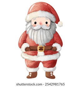 Jolly Santa Claus in Red Suit