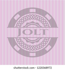 Jolt realistic pink emblem