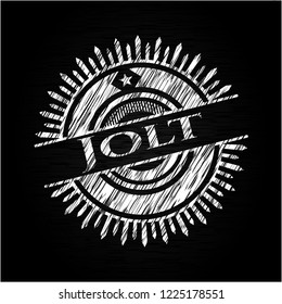 Jolt written on a chalkboard