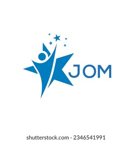 JOM Letter logo white background .JOM Business finance logo design vector image in illustrator .JOM letter logo design for entrepreneur and business.
