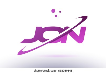 jon j o n alphabet buchstabe logo kombination lila rosa kreative text dots firma vektor symbol design vorlage
