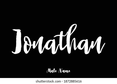 Jonathan-Male Name Bold Cursive Calligraphy Typeface Text 