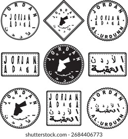 Jordan Aqaba Round Seal Map Design