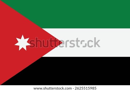 Jordan Country Flag Vector Icon