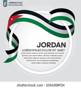 Jordan flag background