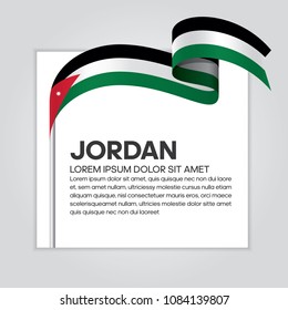Jordan flag background